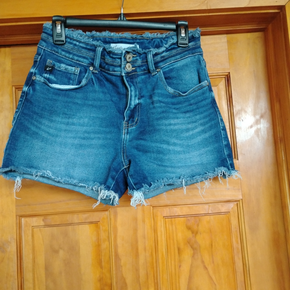 KanCan Distressed Blue Jean Shorts